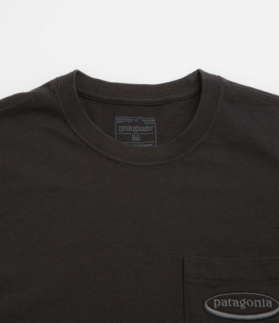 Patagonia MW 95 Oval Logo Pocket T-Shirt - Black