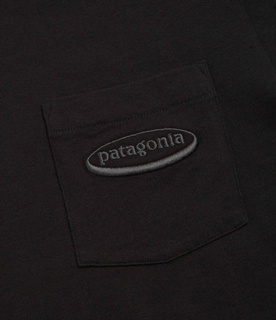 Patagonia MW 95 Oval Logo Pocket T-Shirt - Black