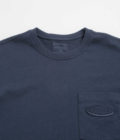 Patagonia MW 95 Oval Logo Pocket T-Shirt - New Navy