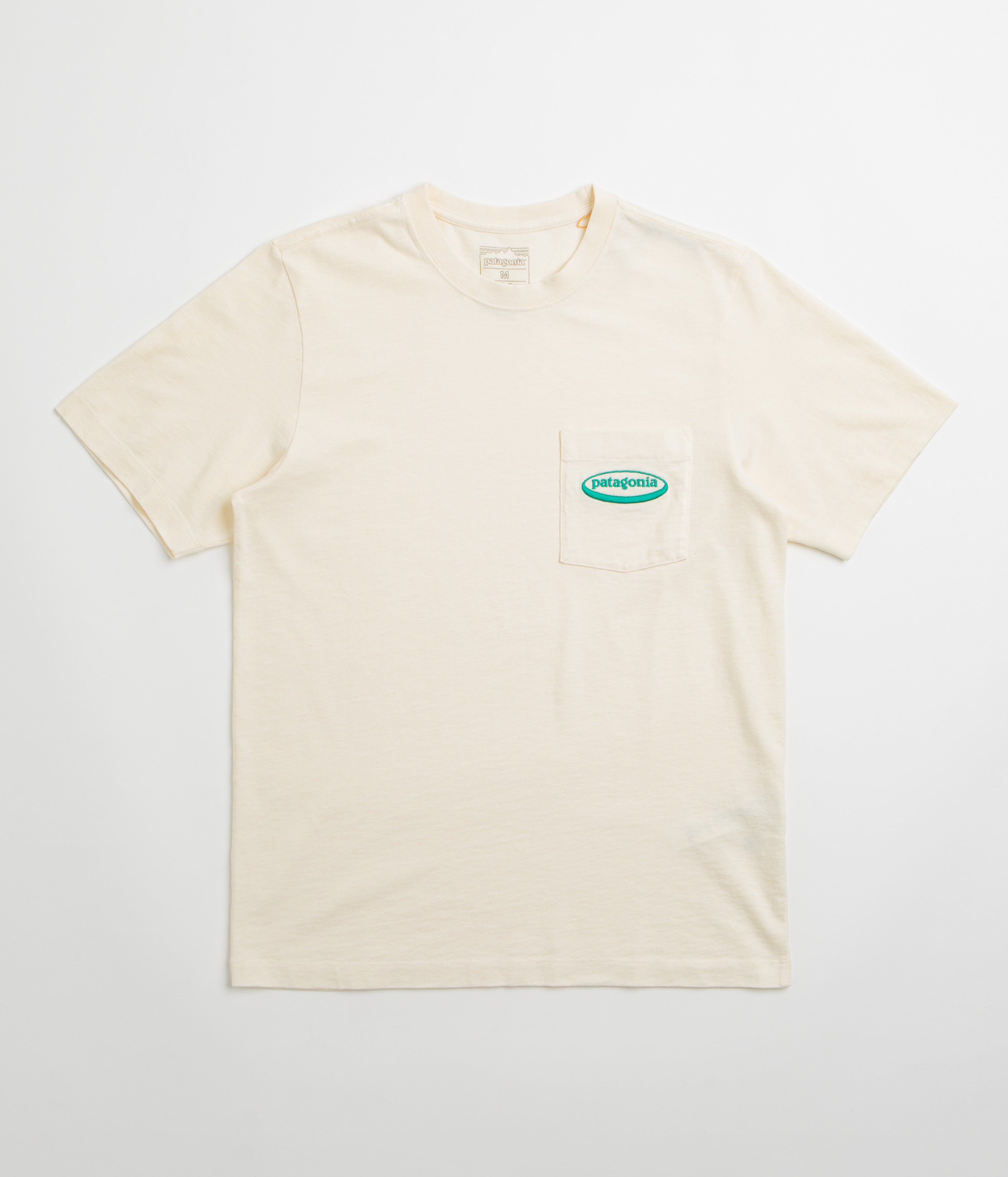 Patagonia MW 95 Oval Logo Pocket T-Shirt - Undyed Natural