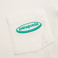 Patagonia MW 95 Oval Logo Pocket T-Shirt in Undyed Natural thumbnail