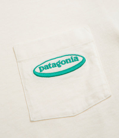 Patagonia MW 95 Oval Logo Pocket T-Shirt in Undyed Natural