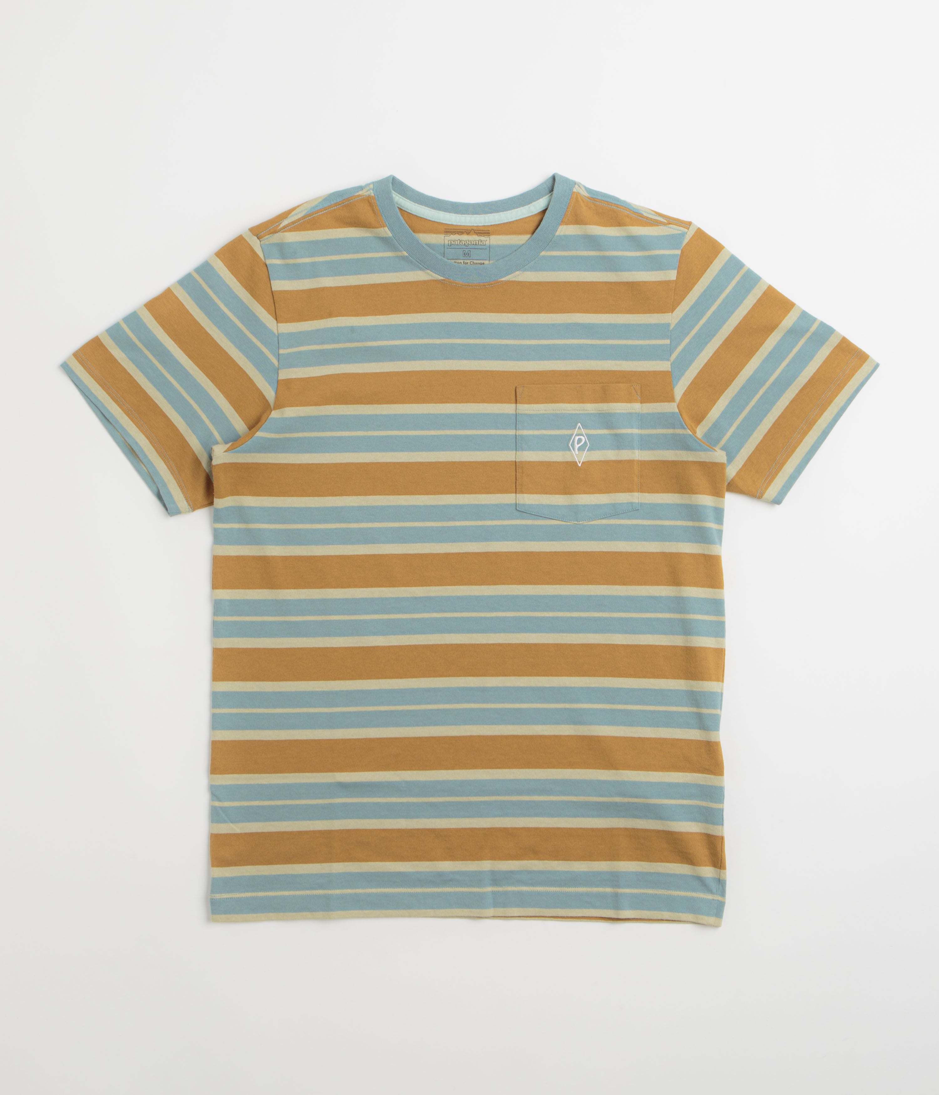 Patagonia MW Water People Mark Pocket T-Shirt - Big Wall: Blue Sage