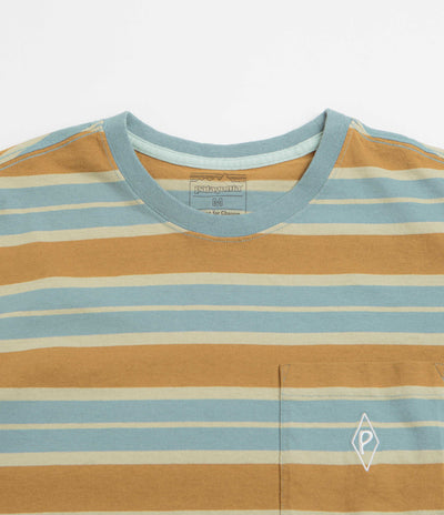 Patagonia MW Water People Mark Pocket T-Shirt - Big Wall: Blue Sage