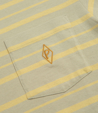 Patagonia MW Water People Mark Pocket T-Shirt - Steep Face: Weathered Stone