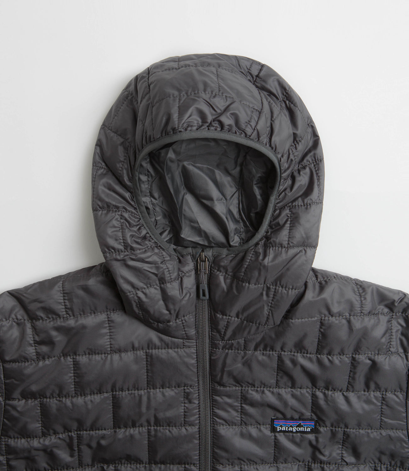 Patagonia Nano Puff Hooded Jacket Forge Grey Flatspot