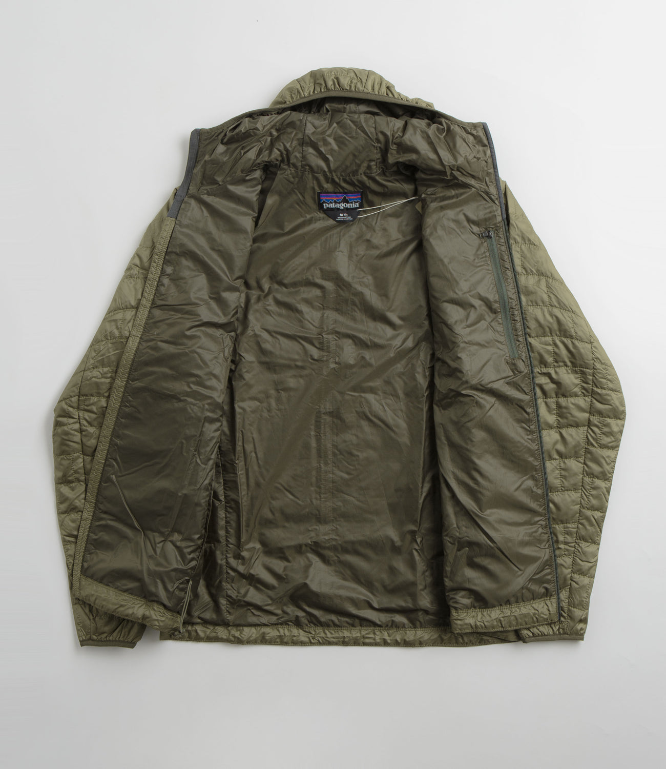 Patagonia Nano Puff Hooded Jacket Sage Khaki Flatspot
