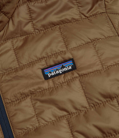 Patagonia Nano Puff Hoodie Jacket - Deer Brown