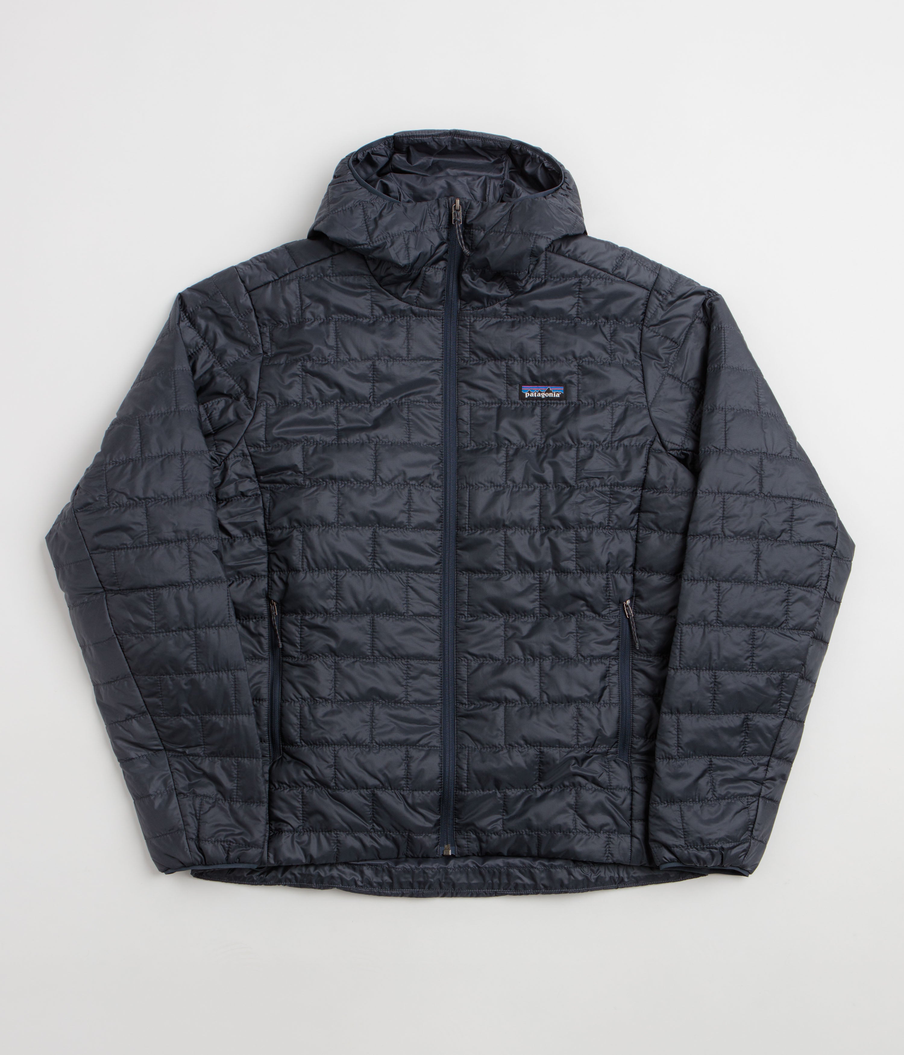 Patagonia Nano Puff Hoodie Jacket in Smolder Blue