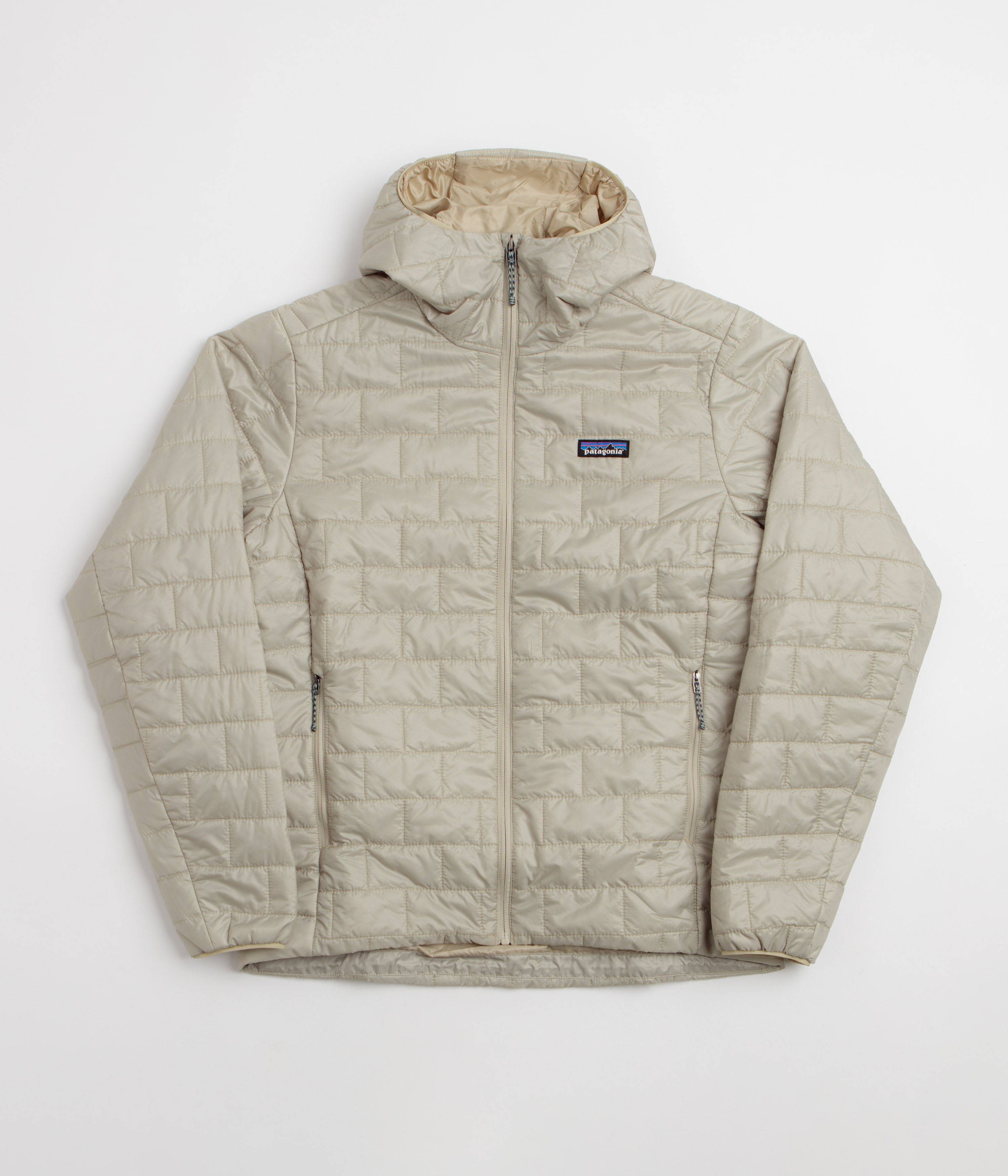 Patagonia Nano Puff Hoodie Jacket in Weathered Stone