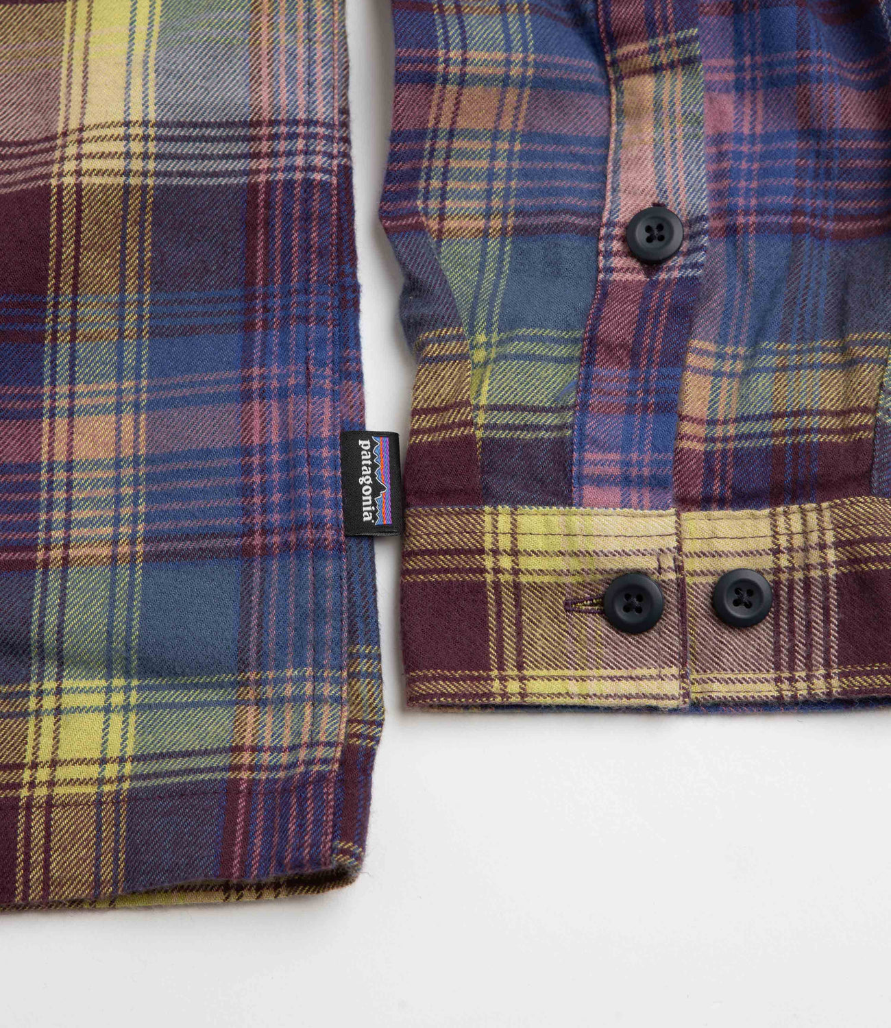 Patagonia Organic Cotton Fjord Flannel Shirt - Sun Rays: Obsidian