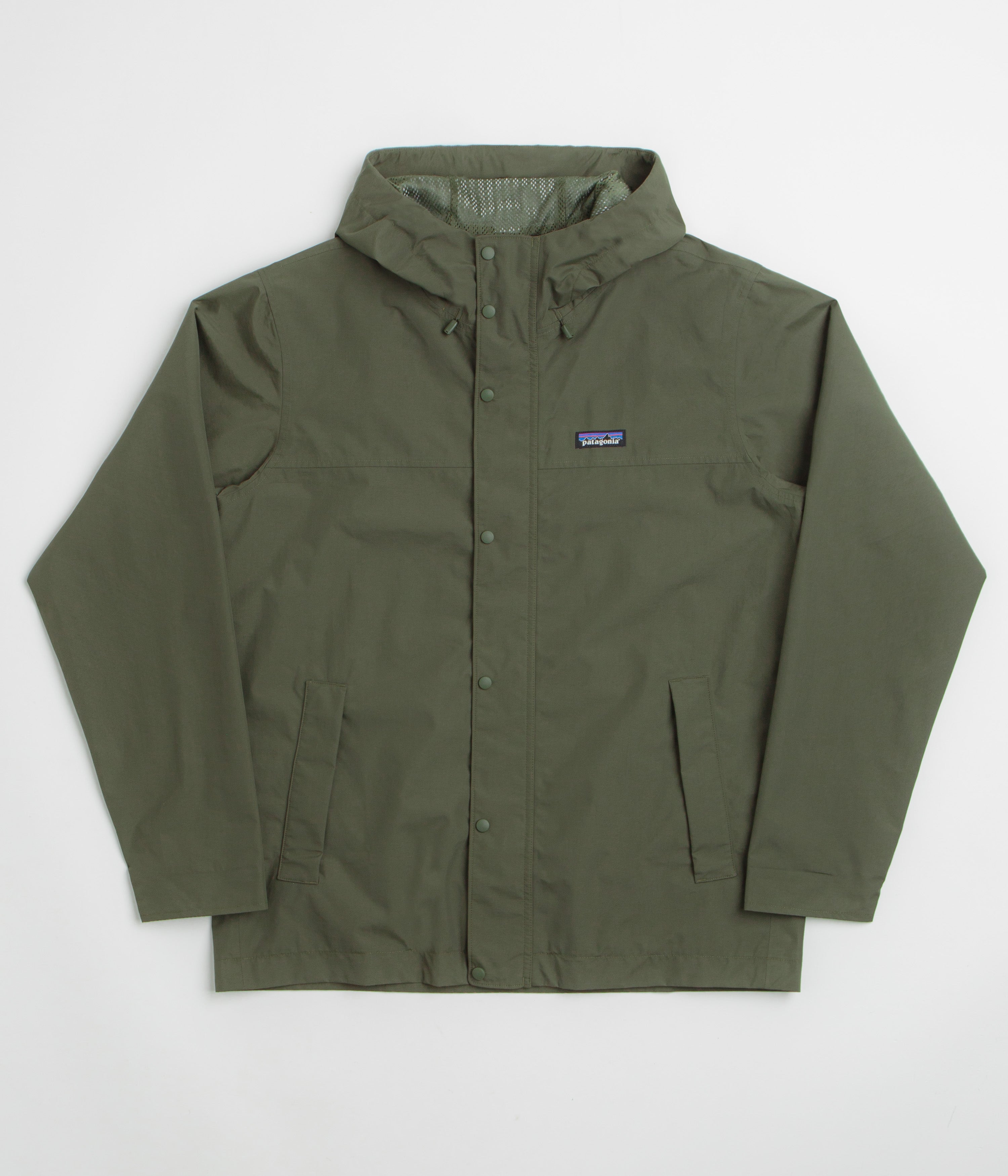 Patagonia Outdoor Everyday Rain Jacket in Basin Green
