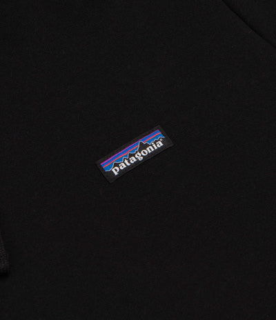 Patagonia P-6 Label Uprisal Hoodie in Black and Black