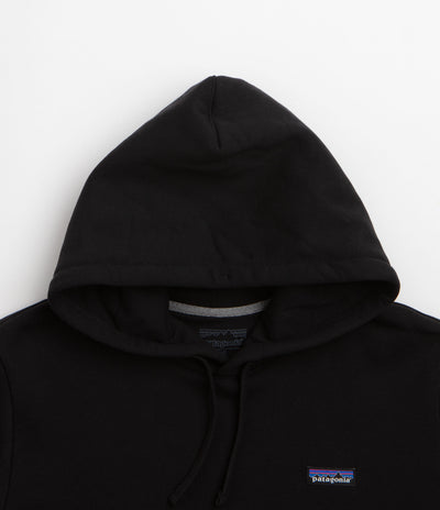 Patagonia P-6 Label Uprisal Hoodie in Black and Black