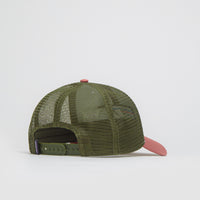 Patagonia P-6 Logo LoPro Trucker Cap in Birch White thumbnail