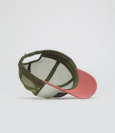 Patagonia P-6 Logo LoPro Trucker Cap in Birch White