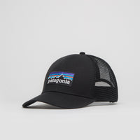 Patagonia P-6 Logo LoPro Trucker Cap in Black thumbnail