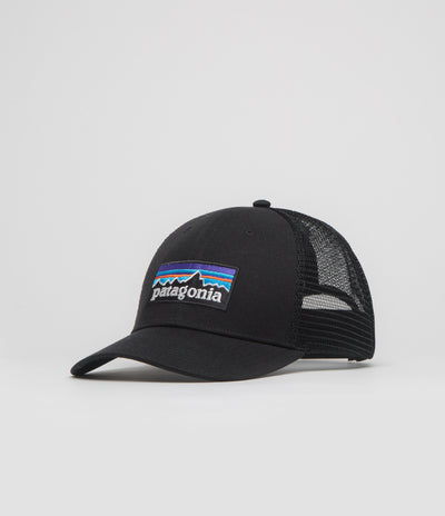 Patagonia P-6 Logo LoPro Trucker Cap in Black