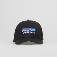 Patagonia P-6 Logo LoPro Trucker Cap in Black thumbnail