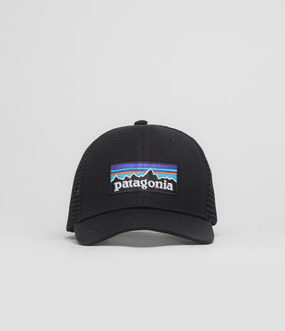 Patagonia P-6 Logo LoPro Trucker Cap in Black