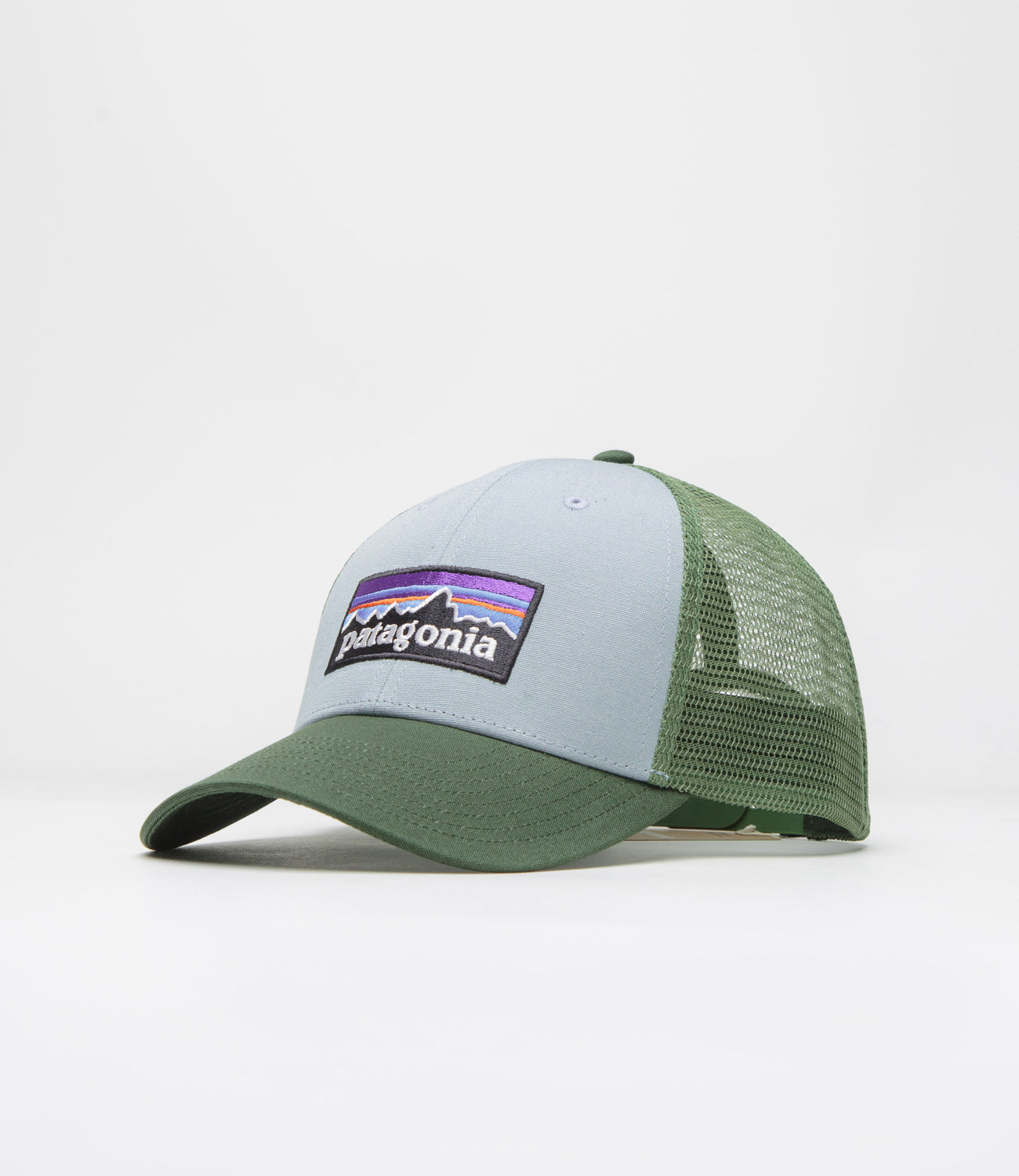 Patagonia P 6 Logo LoPro Trucker Cap Thermal Blue Flatspot