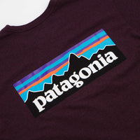 Patagonia P-6 Logo Responsibili-Tee Long Sleeve T-Shirt in Berry Fig thumbnail