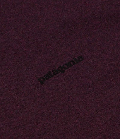 Patagonia P-6 Logo Responsibili-Tee Long Sleeve T-Shirt in Berry Fig