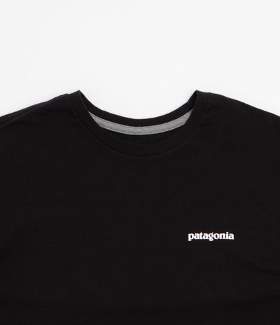 Patagonia P-6 Logo Responsibili-Tee Long Sleeve T-Shirt in Black