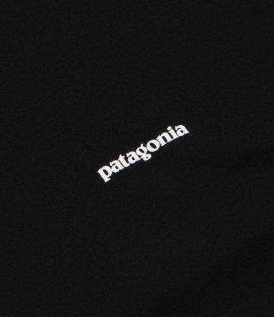 Patagonia P-6 Logo Responsibili-Tee Long Sleeve T-Shirt in Black
