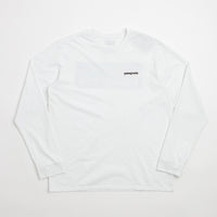 Patagonia P-6 Logo Responsibili-Tee Long Sleeve T-Shirt - Fiber White thumbnail
