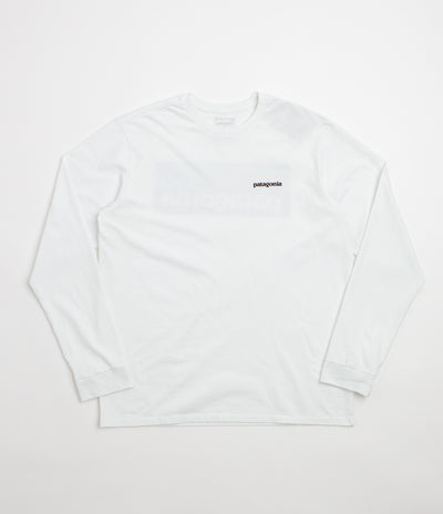 Patagonia P-6 Logo Responsibili-Tee Long Sleeve T-Shirt - Fiber White