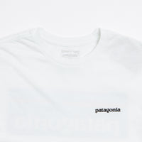 Patagonia P-6 Logo Responsibili-Tee Long Sleeve T-Shirt - Fiber White thumbnail