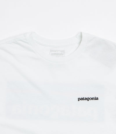Patagonia P-6 Logo Responsibili-Tee Long Sleeve T-Shirt - Fiber White