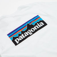 Patagonia P-6 Logo Responsibili-Tee Long Sleeve T-Shirt - Fiber White thumbnail