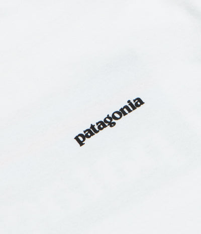 Patagonia P-6 Logo Responsibili-Tee Long Sleeve T-Shirt - Fiber White