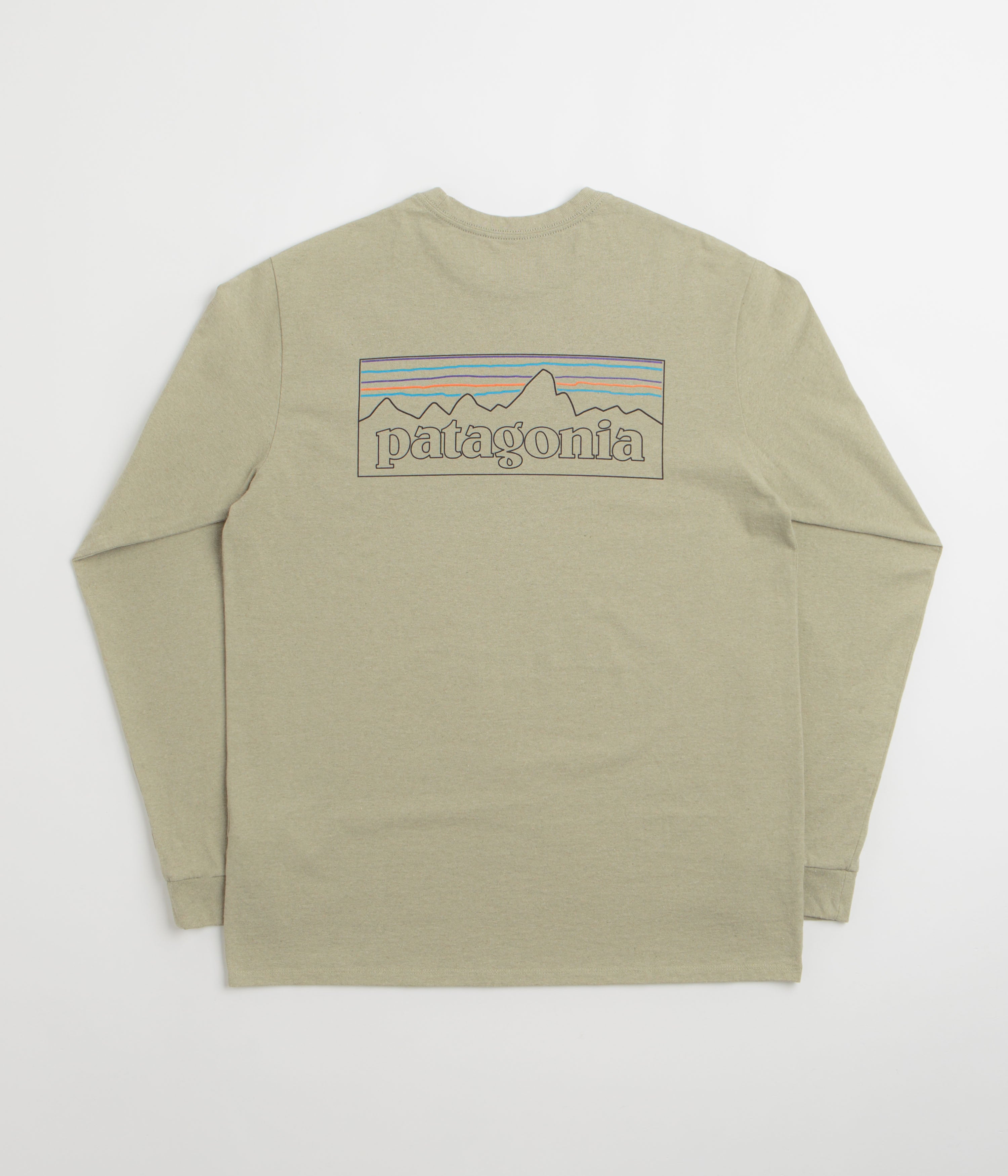 Patagonia P-6 Logo Responsibili-Tee Long Sleeve T-Shirt - P-6 Outline: Gumtree Green