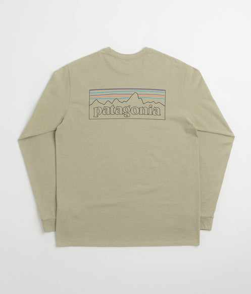 Patagonia P-6 Logo Responsibili-Tee Long Sleeve T-Shirt - P-6 Outline: Gumtree Green