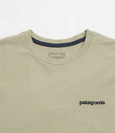 Patagonia P-6 Logo Responsibili-Tee Long Sleeve T-Shirt in P-6 Outline: Gumtree Green