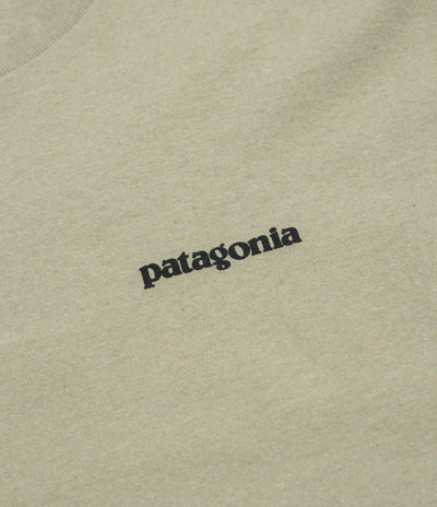 Patagonia P-6 Logo Responsibili-Tee Long Sleeve T-Shirt in P-6 Outline: Gumtree Green