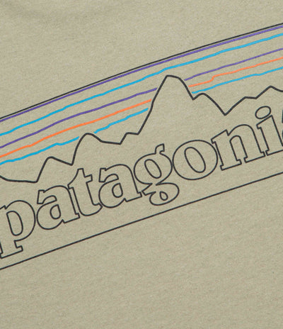 Patagonia P-6 Logo Responsibili-Tee Long Sleeve T-Shirt in P-6 Outline: Gumtree Green