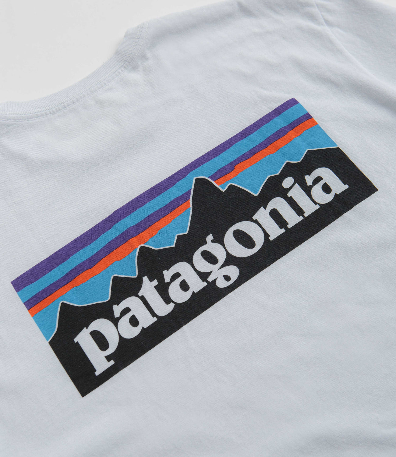 Patagonia P 6 Logo Responsibili Tee Long Sleeve T Shirt White Flatspot