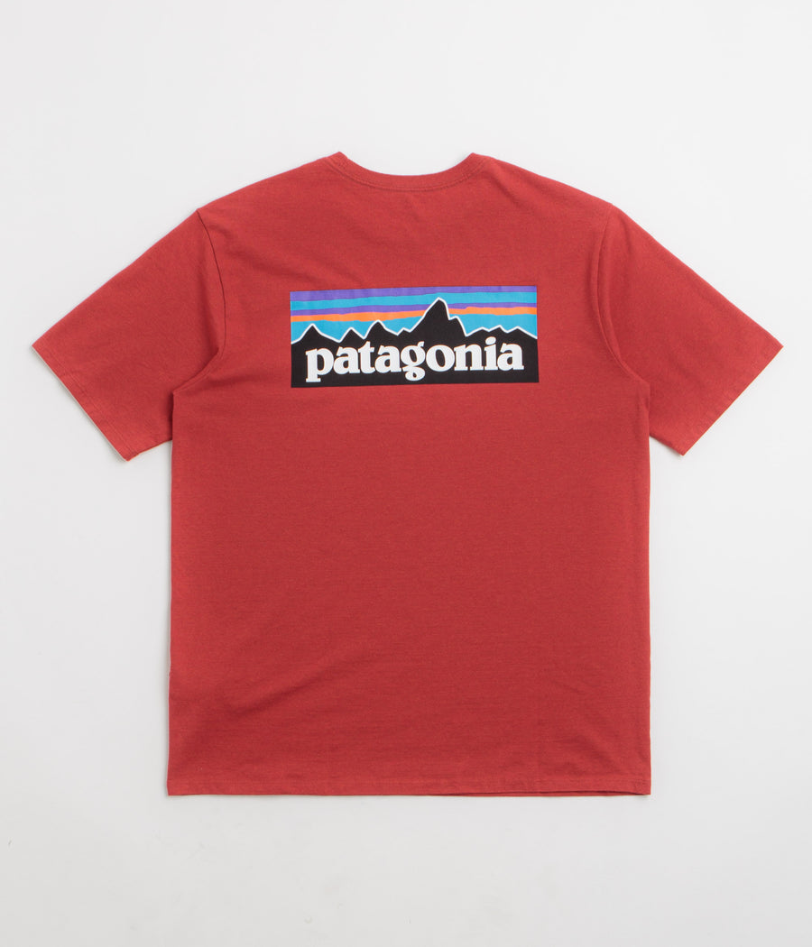 Patagonia P-6 Logo Responsibili-Tee T-Shirt in Amanita Red