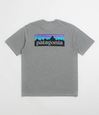 Patagonia P-6 Logo Responsibili-Tee T-Shirt in Gravel Heather