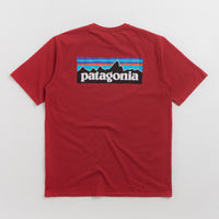 Patagonia P-6 Logo Responsibili-Tee T-Shirt in Touring Red thumbnail