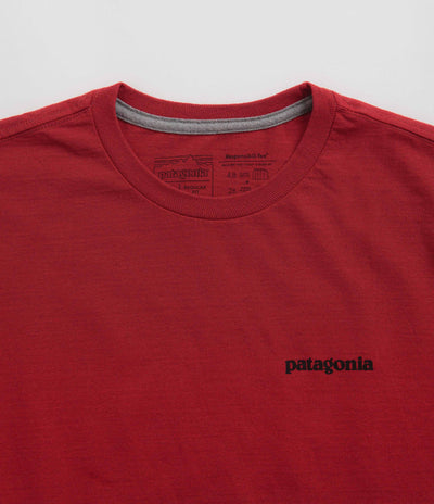 Patagonia P-6 Logo Responsibili-Tee T-Shirt in Touring Red