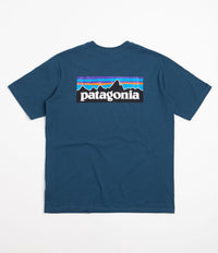 Patagonia P-6 Logo Responsibili-Tee T-Shirt - Wavy Blue