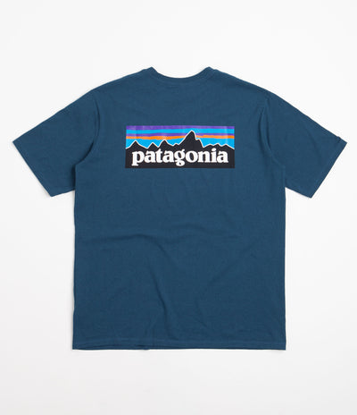 Patagonia P-6 Logo Responsibili-Tee T-Shirt - Wavy Blue