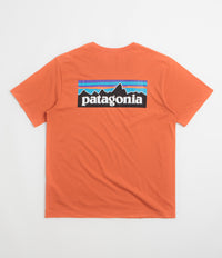 Patagonia P-6 Logo T-Shirt in Coal Orange