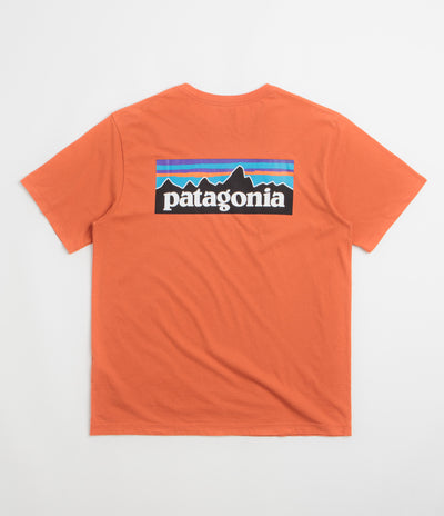 Patagonia P-6 Logo T-Shirt - Coal Orange