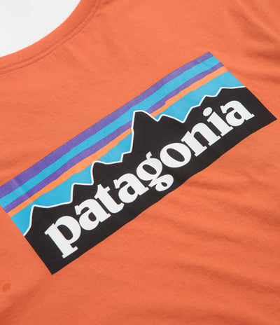 Patagonia P-6 Logo T-Shirt - Coal Orange